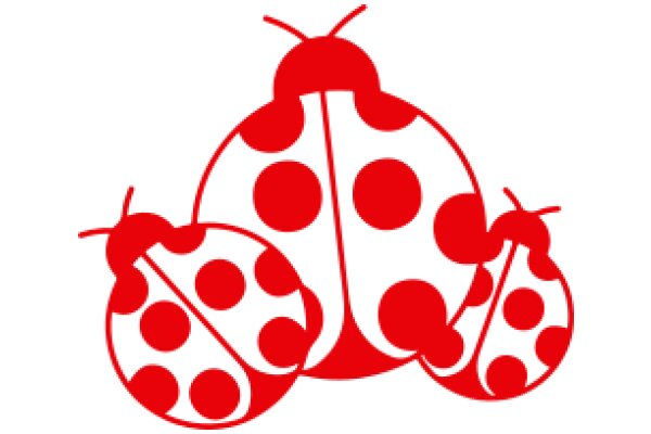 Vivid Red Ladybug Design