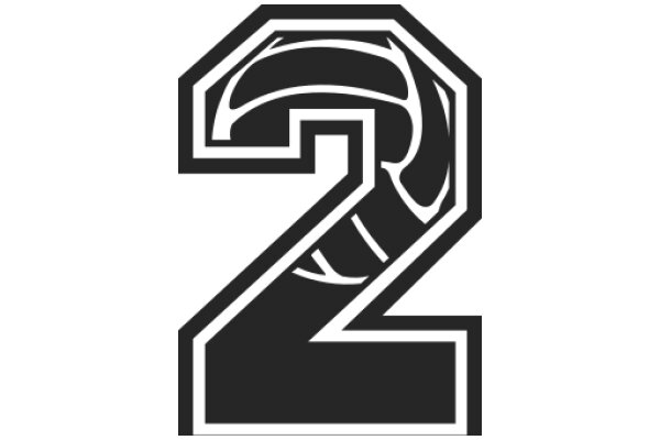 Stylized Logo of the Number 2