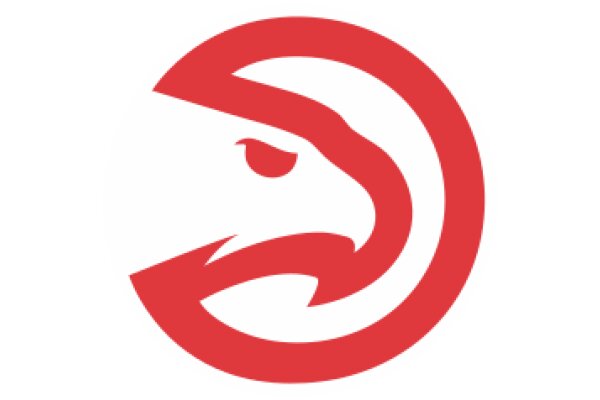 Vibrant Red Atlanta Hawks Logo