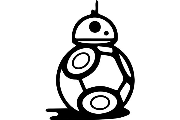 Stylized Illustration of a Droid