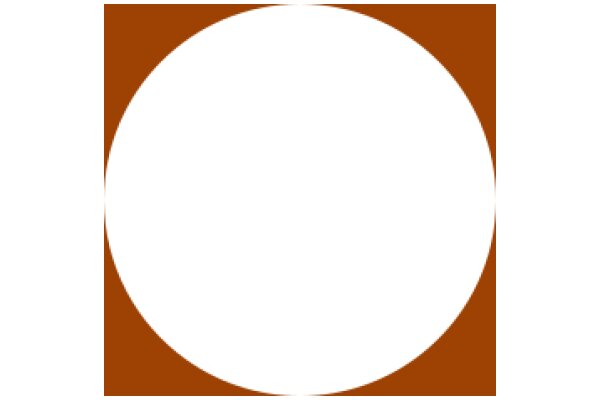 A Simple, Solid Circle in a Brown Frame