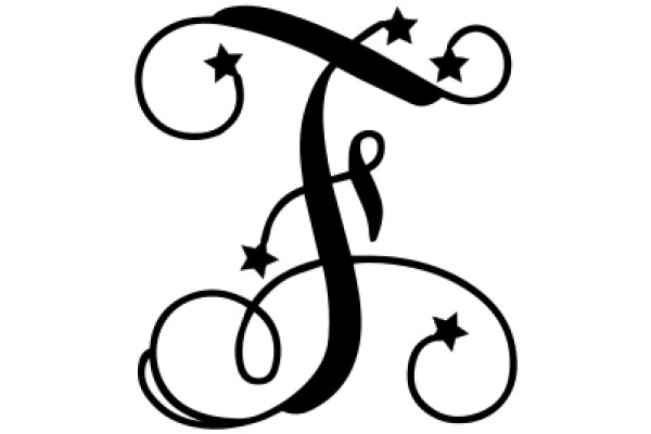 Stylized Monogram with Star Design