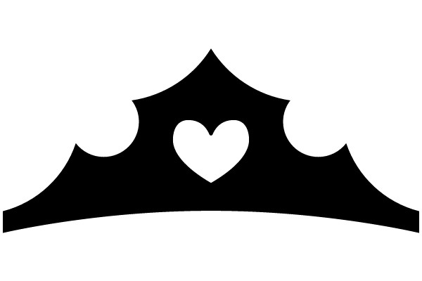 Stylized Heart-Shaped Crown