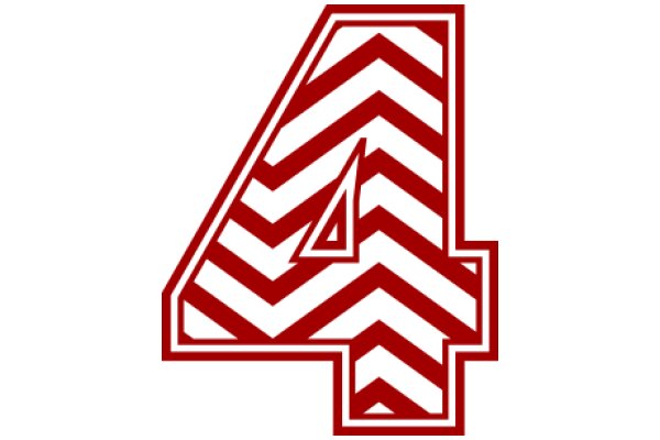 Stylized Red and White Letter A