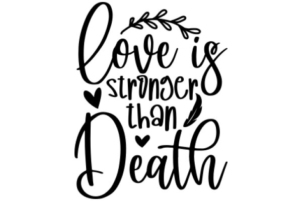 Love is Stronger Than Death: A Quotation Artwork