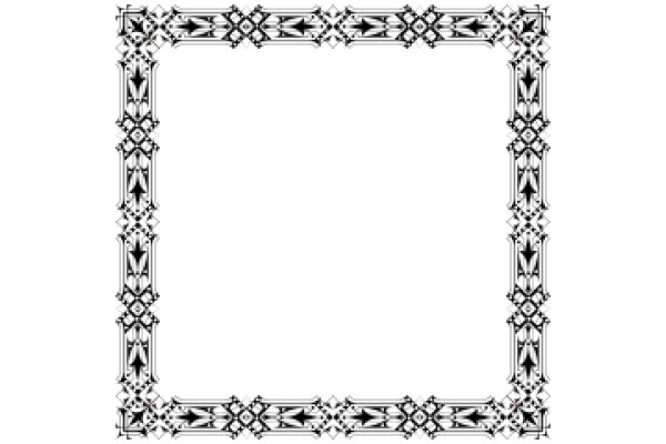 Elegant Frame with Arched Top and Ornate Border