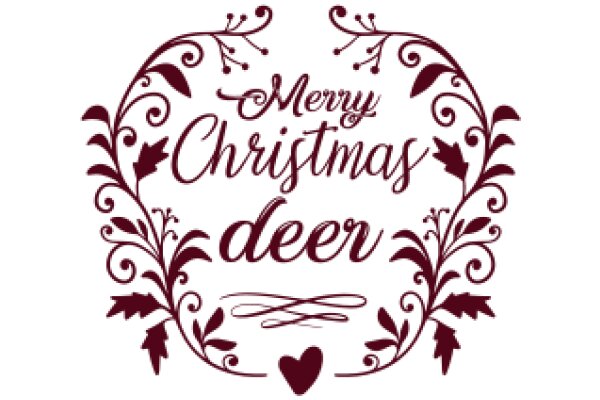 Merry Christmas Deer: A Festive Greeting