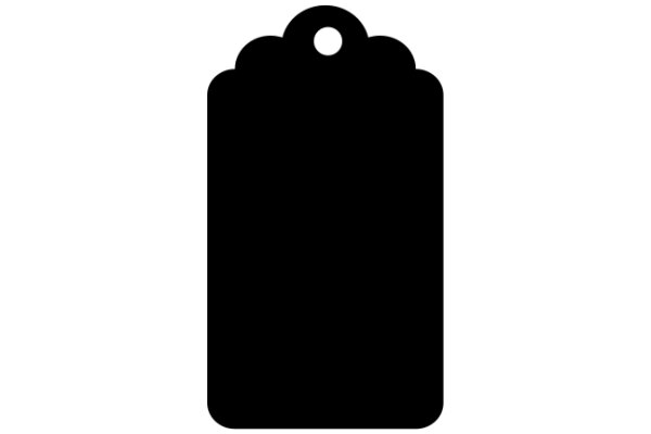 A Simple Black Tag Icon