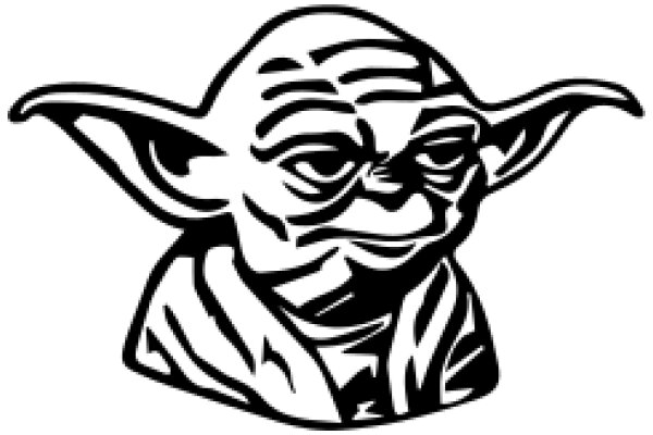 Stylized Icon of Yoda, the Wise Jedi Master from Star Wars