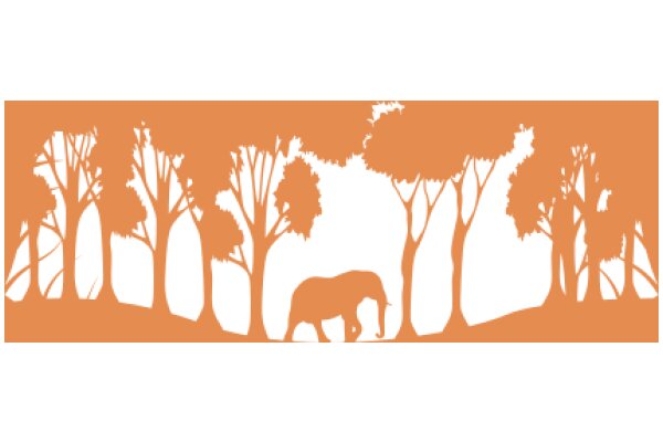 Serene Sunset: An Elephant's Journey Through a Forest