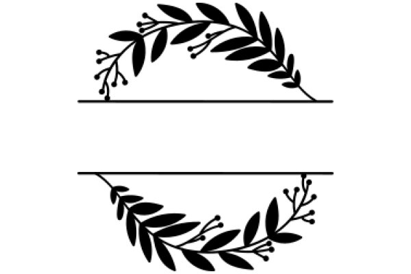 Elegant Artwork of a Leafy Branch