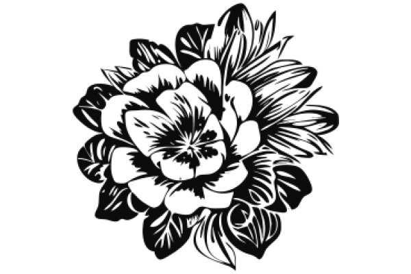 Stylized Floral Design in