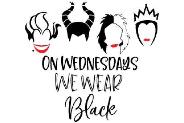 On Wednesdays We Wear Black: A Collection of Stylized Faces and Creatures