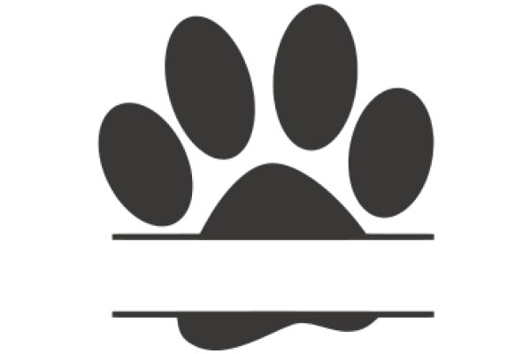 Simplistic Icon of a Paw Print