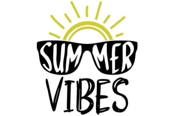 Summer Vibes: A Graphic Design for a T-Shirt or Poster