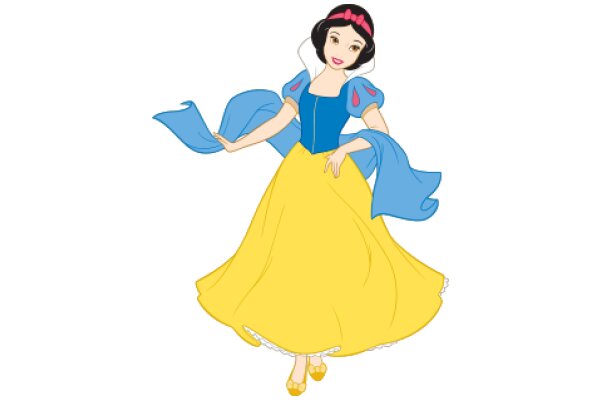 A Stylish Illustration of Belle from Disney's Beauty and the Beast