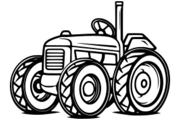 A Classic Illustration of a Farm Tractor