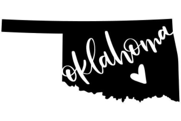 Oklahoma State Symbol: A Silhouette of the State's Name and a Heart