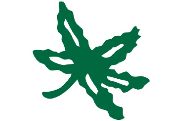 Stylized Green Flower Design