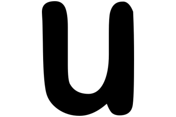 A Close-up of the Letter 'U' in