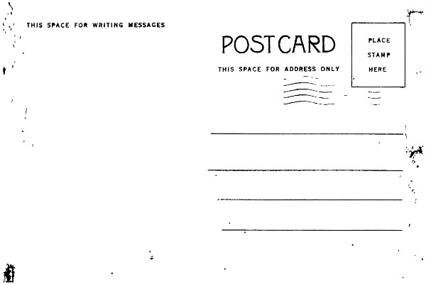 Postcard: A Place for Writing Messages