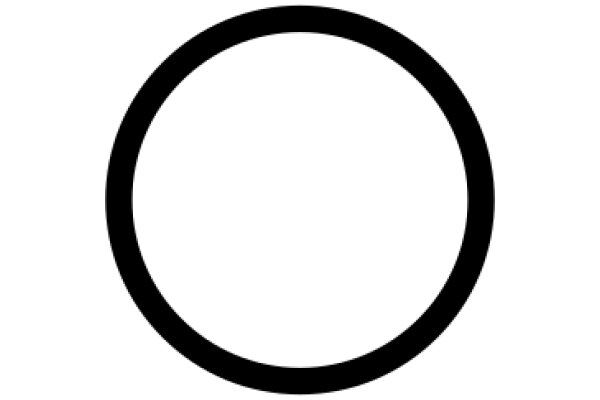 Simplicity in Design: A Black Circle on a White Background