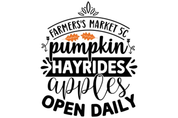 Farmers' Market SC: Pumpkin Hayrides Apples Open Daily