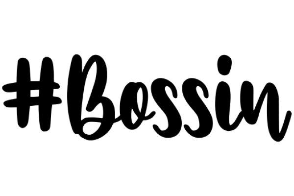 A Simple Logo for a Brand Called 'Bossin'