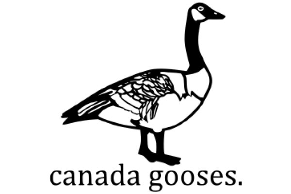 ADuck with the Text 'Canada Gooses' Below It