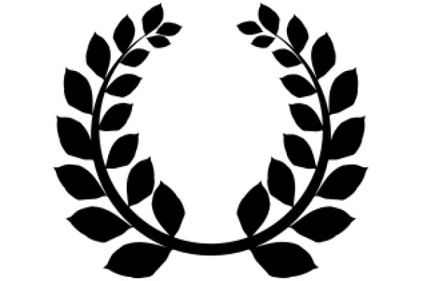 Elegant Black Laurel Wreath