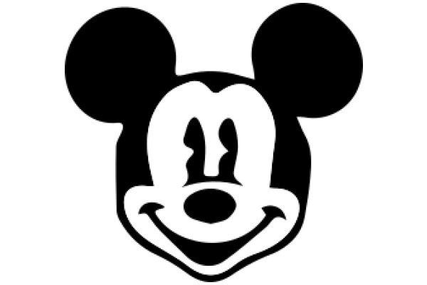 Simplistic Pixel Art of Mickey Mouse