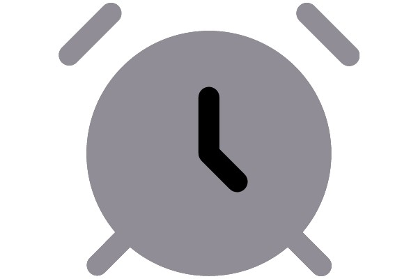 A Digital Clock Icon on a Screen