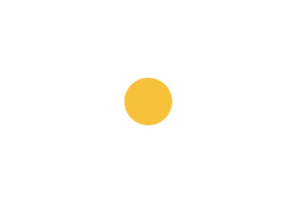 A Solitary Yellow Circle Against a White Background