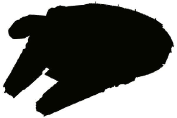 The Silhouette of a Star Wars Millennium Falcon