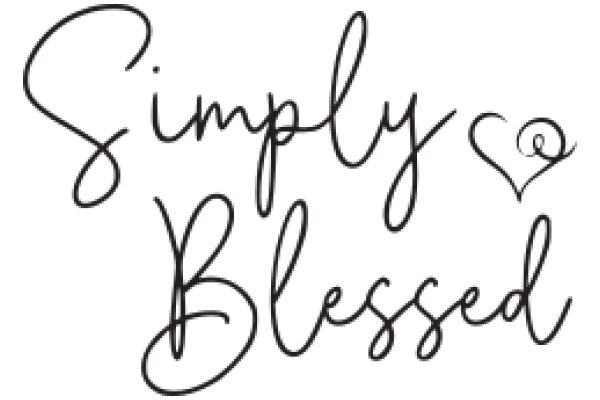 Simply Blessed: A Hand-Drawn Affirmation of Gratitude and Positivity