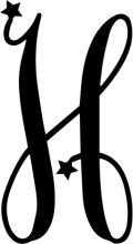 Stylized Monogram with Star Design