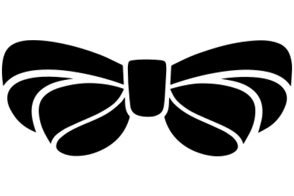 Stylized Black Butterfly Logo