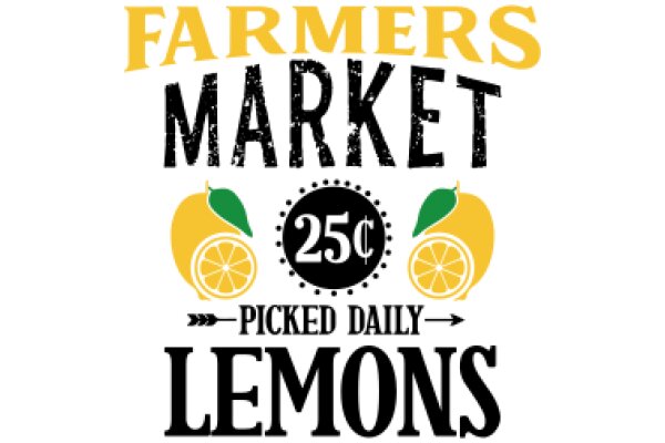 Farmers Market: 25¢ Picked Daily Lemons