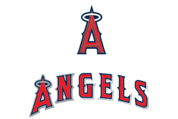 Angels Baseball Team Logo: A Stylized 'A' with a Halo