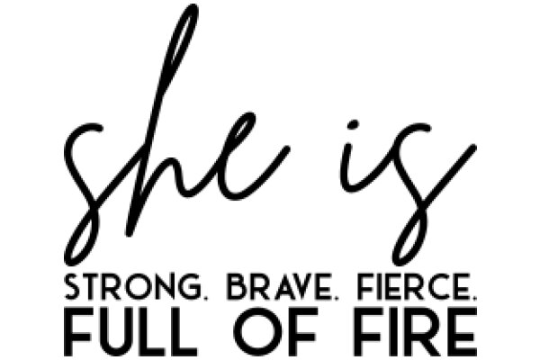 She is Strong, Brave, and Fierce: Full of Fire