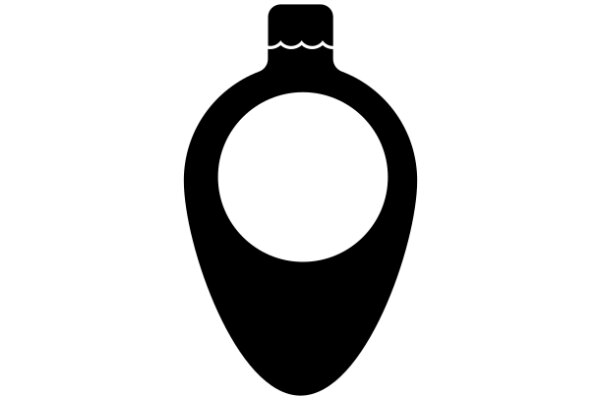 Simplistic Icon of a Bottle with a Wavy Top