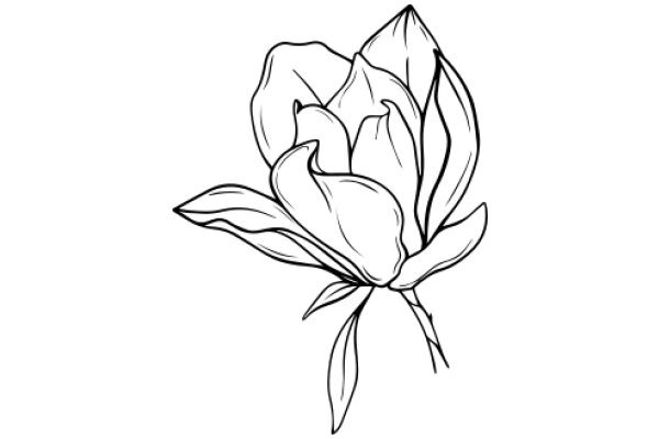 Line Drawing of a Flower