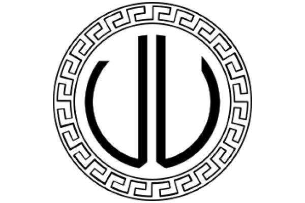 Stylized Greek Letter Delta in a Circle with a Border