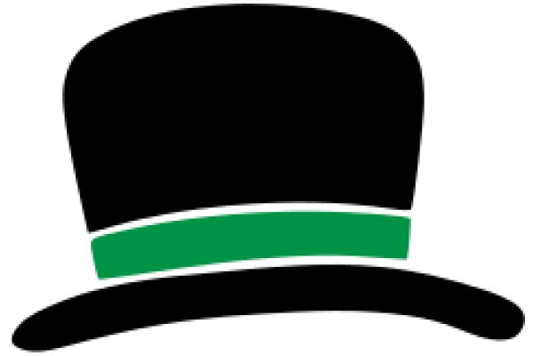 Stylish Black and Green Top Hat