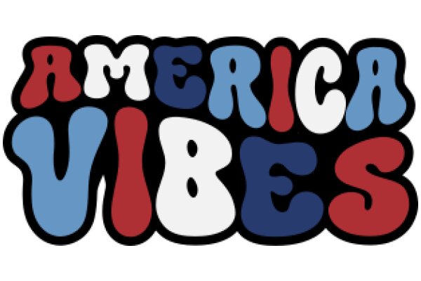 Vibrant and Colorful Logo for 'America Vibes'