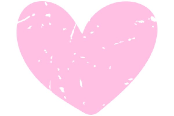 A Pink Heart with a Textured Surface