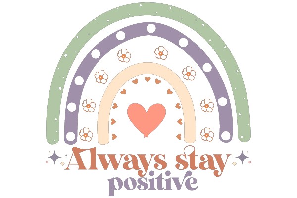 Always Stay Positive: A Colorful, Heart-Centered Affirmation Poster