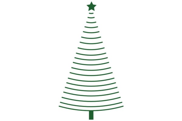 Simplified Christmas Tree Icon