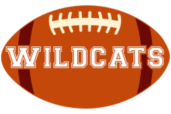 A Vibrant Football Logo for a Team Named 'Wildcats'