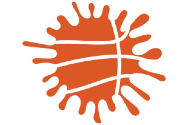 Vibrant Orange Basketball Logo